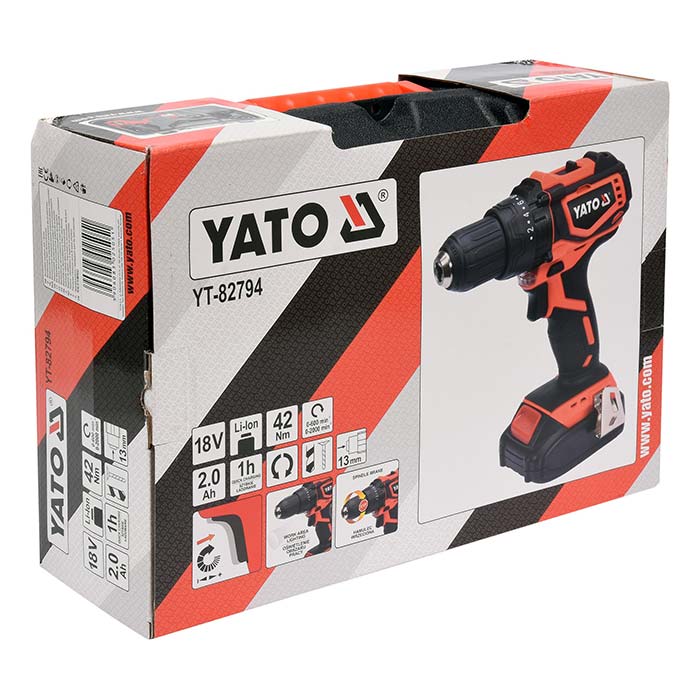 Wiertarko-wkrętarka Yato YT-82794 AKU 18V (2.0 Ah)