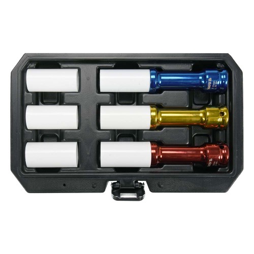 Zestaw nasadek udarowych 1/2" długich do felg Yato YT-10563 / 3 elementy