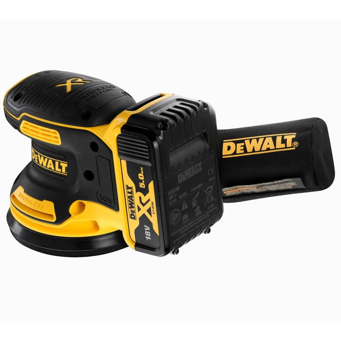 Szlifierka mimośrodowa 125mm DeWalt DCW210P2 AKU 18V (2x 5.0Ah)