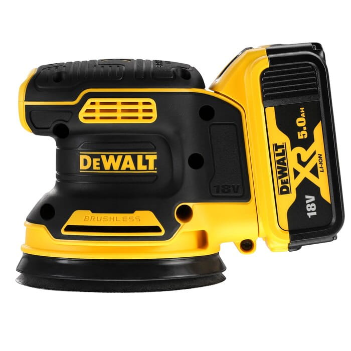 Szlifierka mimośrodowa 125mm DeWalt DCW210P2 AKU 18V (2x 5.0Ah)