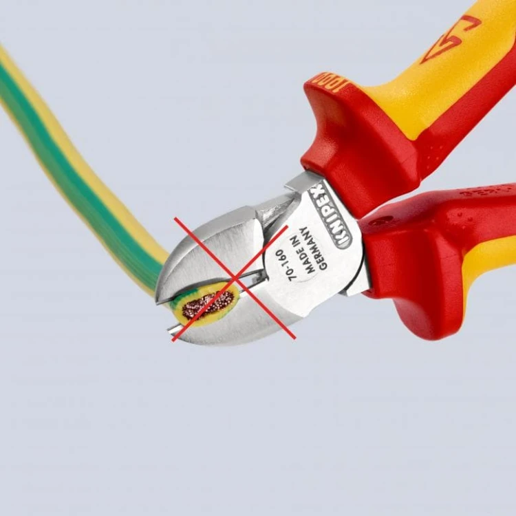 Szczypce tnące boczne 160 mm Knipex 1000V