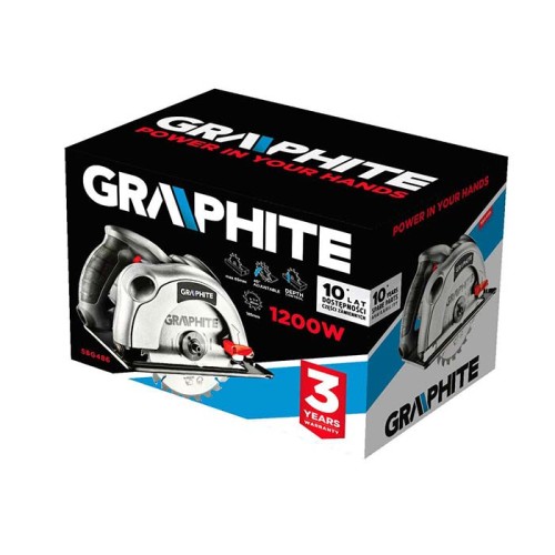 Pilarka tarczowa 185mm 1200W Graphite 58G486 [230V]