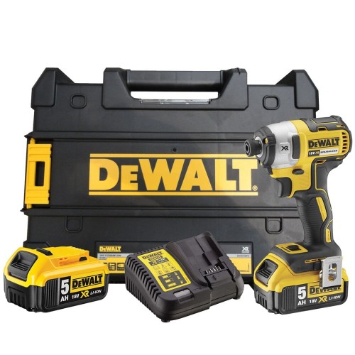 Zakrętarka udarowa 1/4" DeWalt DCF887P2 AKU 18V (2x 5.0 Ah)