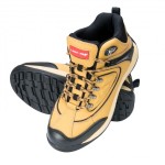 Buty robocze trzewiki ze skóry nubukowej miodowo-czarne Lahti Pro L3010245 - rozmiar 45