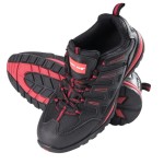 Buty robocze półbuty skórzane czarno-czerwone Lahti Pro L3040242 - rozmiar 42