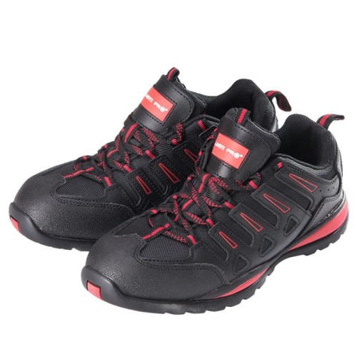 Buty robocze półbuty skórzane czarno-czerwone Lahti Pro L3040242 - rozmiar 42