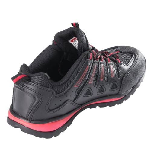 Buty robocze półbuty skórzane czarno-czerwone Lahti Pro L3040242 - rozmiar 42