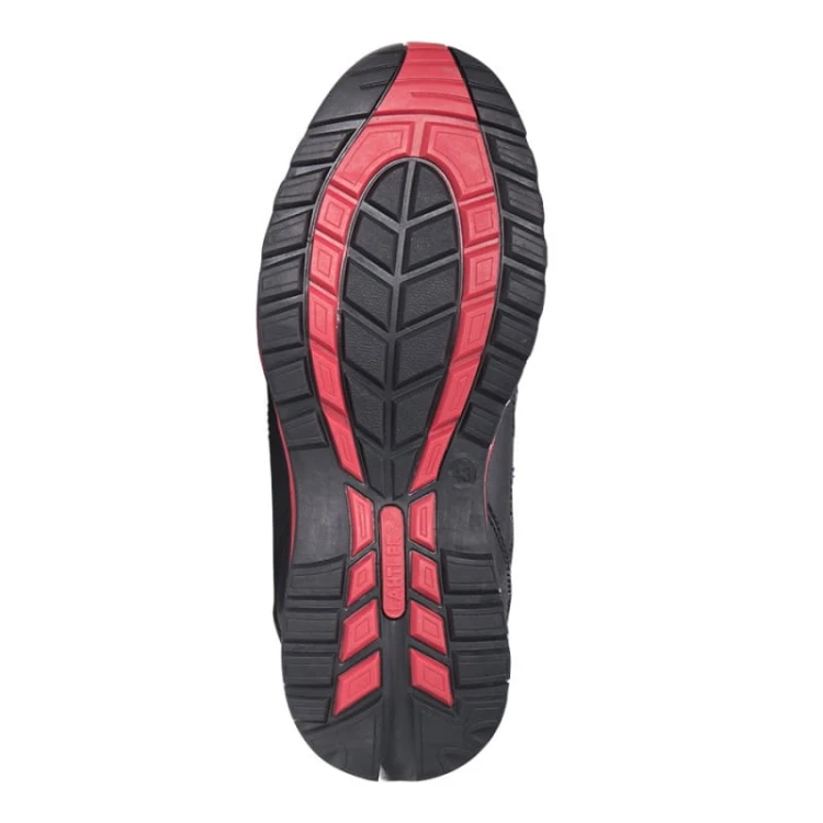 Buty robocze półbuty skórzane czarno-czerwone Lahti Pro L3040242 - rozmiar 42