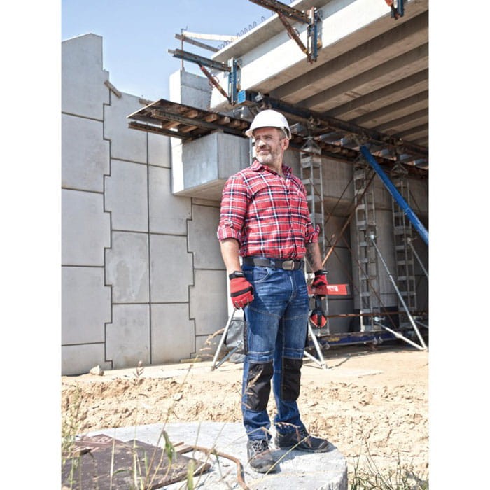 Spodnie robocze jeans STRETCH ze wzmocnieniem Lahti Pro L4051002 - rozmiar M