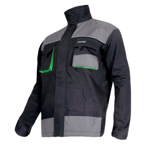 Bluza robocza czarno-zielona Lahti Pro L4040760 - rozmiar 3XL