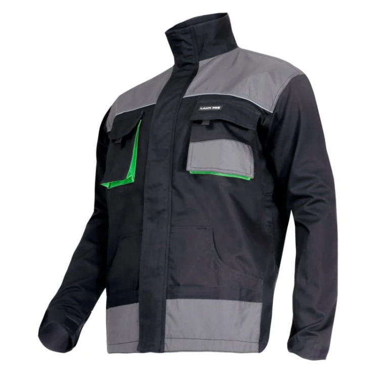 Bluza robocza czarno-zielona Lahti Pro L4040760 - rozmiar 3XL