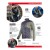 Bluza robocza ocieplana czarno-zielona Lahti Pro L4013605 - rozmiar XXL