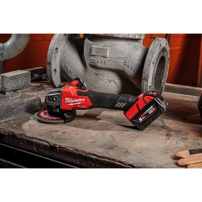 Szlifierka kątowa 125mm Milwaukee M18 FSAGV125XB-0X AKU 18V (bez aku) - 4933478436
