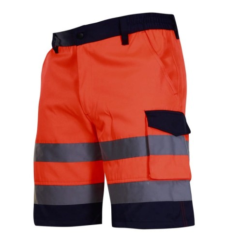 Spodenki robocze szorty ostrzegawcze pomarańczowe Lahti Pro L4070206 - rozmiar 3XL