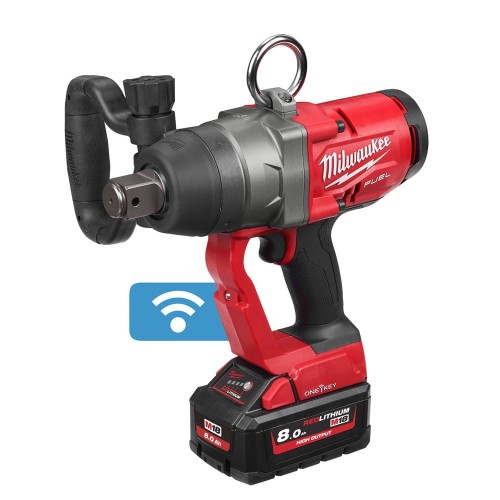 Klucz udarowy 1" Milwaukee M18 ONEFHIWF1-802X AKU 18V (2x 8.0 Ah) - 4933459733