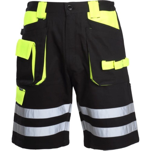 Spodenki robocze szorty czarno-żółte Lahti Pro L4070504 - rozmiar XL