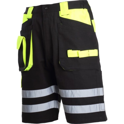 Spodenki robocze szorty czarno-żółte Lahti Pro L4070504 - rozmiar XL