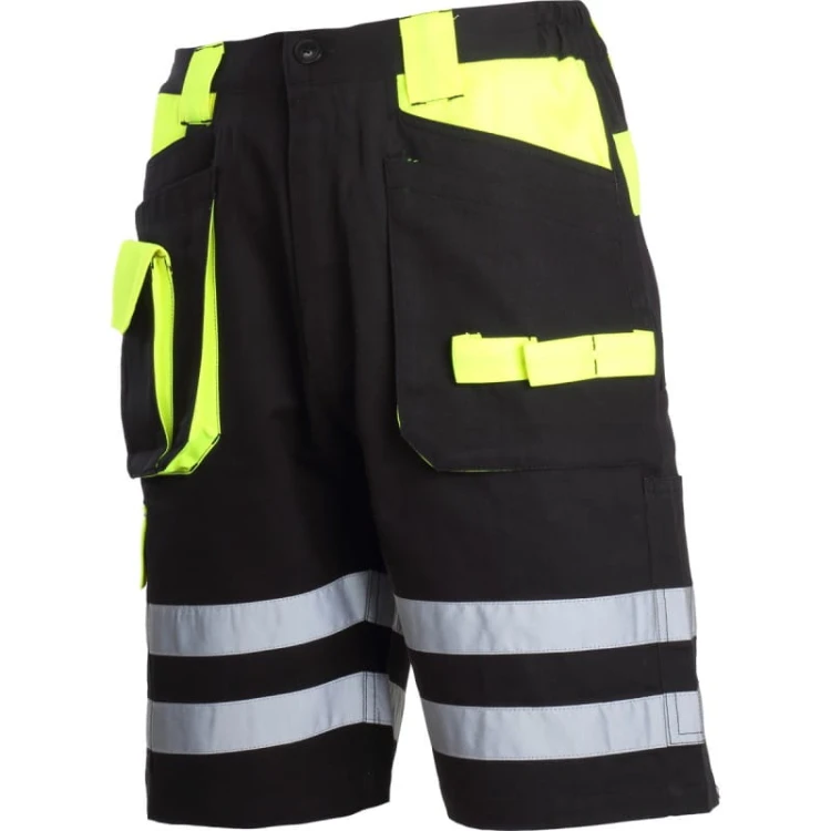 Spodenki robocze szorty czarno-żółte Lahti Pro L4070504 - rozmiar XL