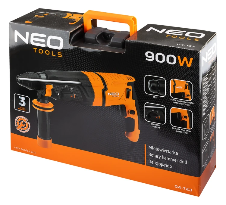 Młotowiertarka 900W 3,5J SDS-Plus Neo Tools 04-723 [230V]