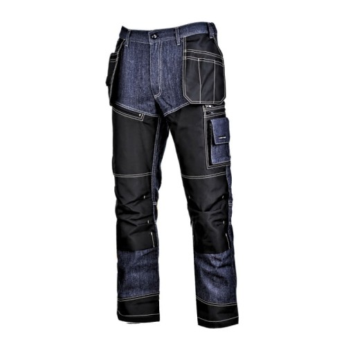 Spodnie robocze jeans ze wzmocnieniem niebieskie Lahti Pro L4051804 - rozmiar XL