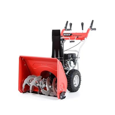 Odśnieżarka spalinowa Faworyt KZO61HLE z napędem i rozrusznikiem elektrycznym, silnik Loncin 196 cm³, szerokość 61 cm
