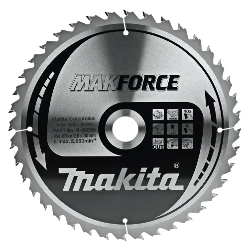 Piła zębata 270x30mm 40Z Makita Makforce - B-08539