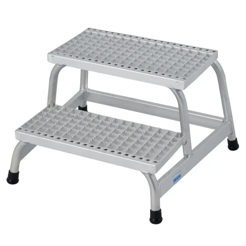 Schodki montażowe ze stopniami z kraty aluminiowej 1x2 Krause STABILO - 805324