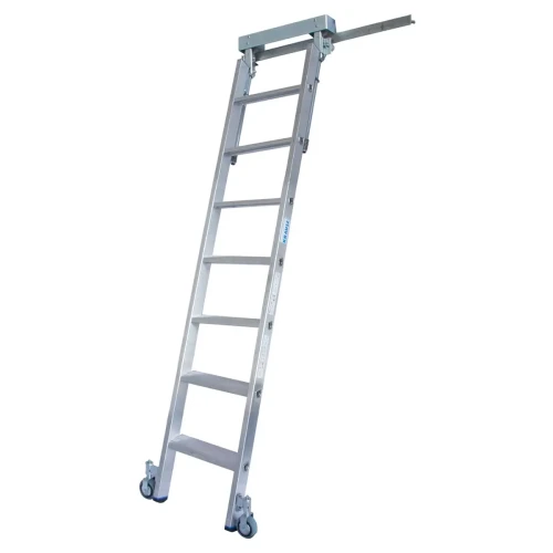 Drabina regałowa na prowadnicy o profilu "T" 1x7 Krause STABILO Professional - 815620