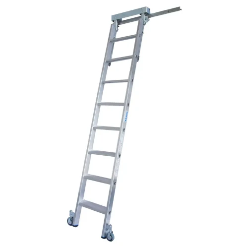 Drabina regałowa na prowadnicy o profilu "T" 1x8 Krause STABILO Professional - 815637