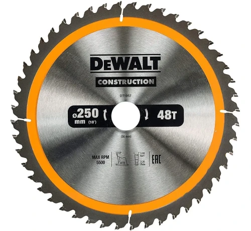 Tarcza pilarska 250x30mm 48Z DeWalt DT1957