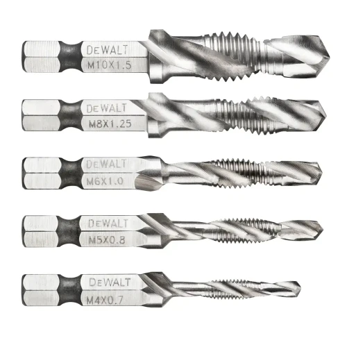 Zestaw wierteł samogwintujących M4-M10 DeWalt DT50060 / 5 sztuk