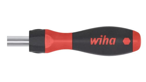 Wkrętak z uchwytem na bity SoftFinish® z funkcją grzechotki, z możliwością przestawienia na bity 1/4" Wiha - 47169