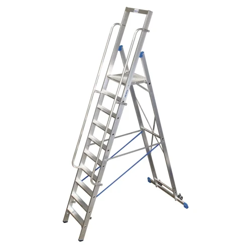 Drabina wolnostojąca z dużą platformą 1x10 Krause STABILO Professional - 127808