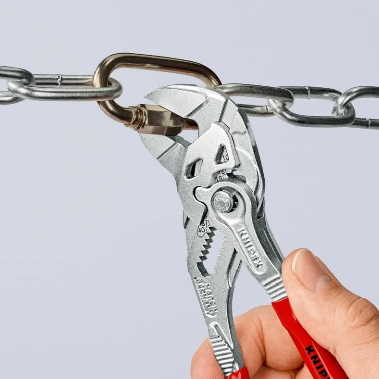 Szczypce nastawne 180mm Nikl. PCV Knipex