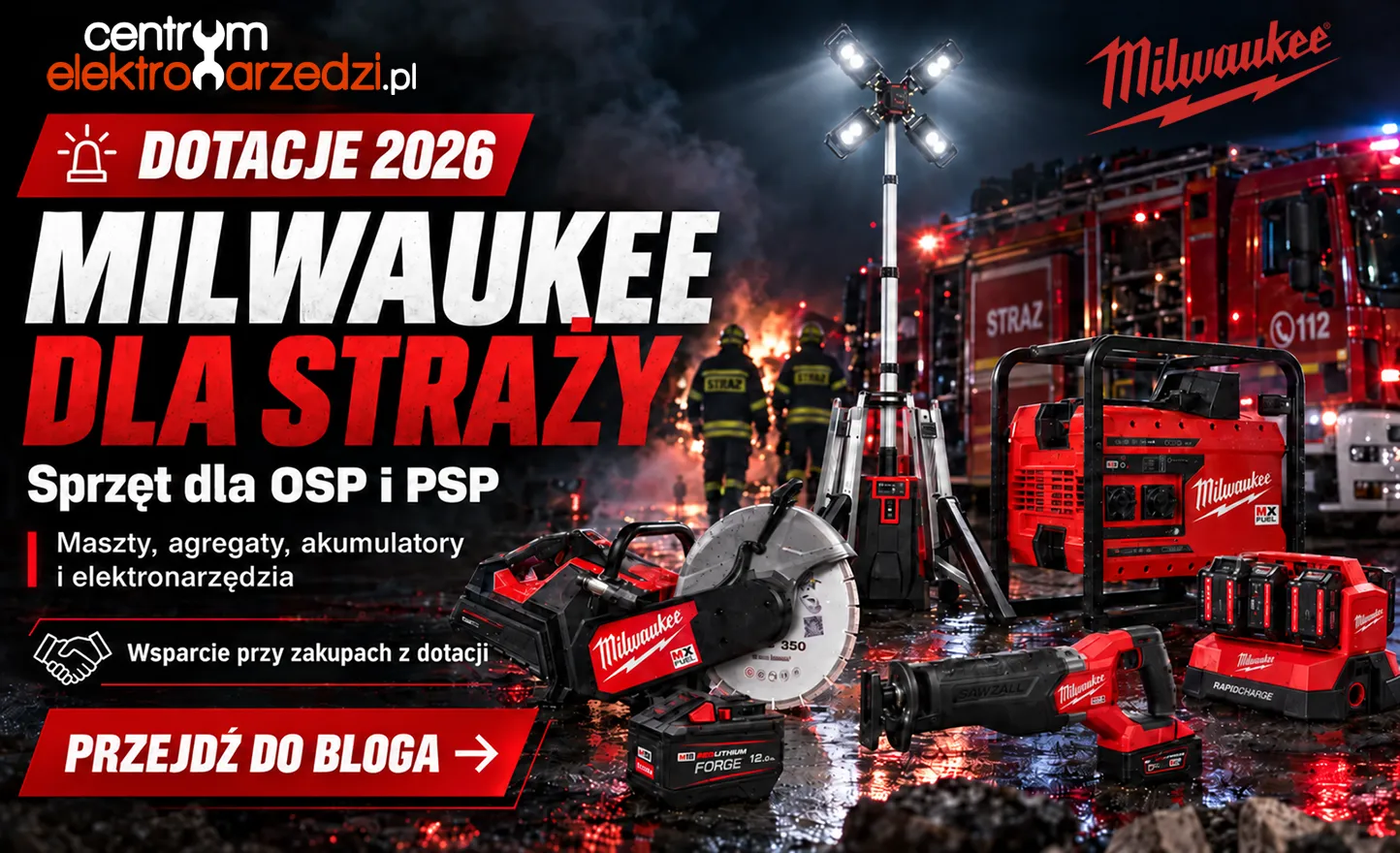 Dotacje dla straży pożarnej 2026 - OSP i PSP - Milwaukee