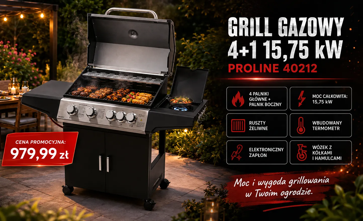Grill gazowy Proline 40212