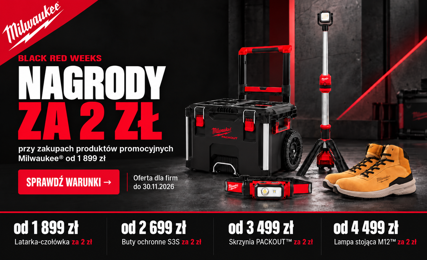 Milwaukee nagrody za 2 zł