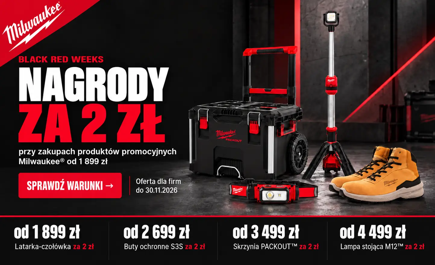 Milwaukee nagrody za 2 zł