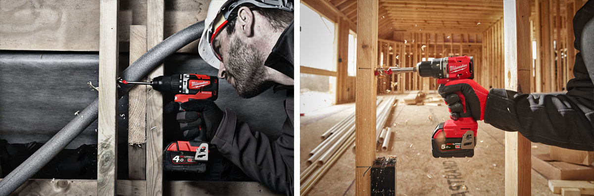 Porównanie pomiędzy Milwaukee M18 CBLPD a BLPDRC 