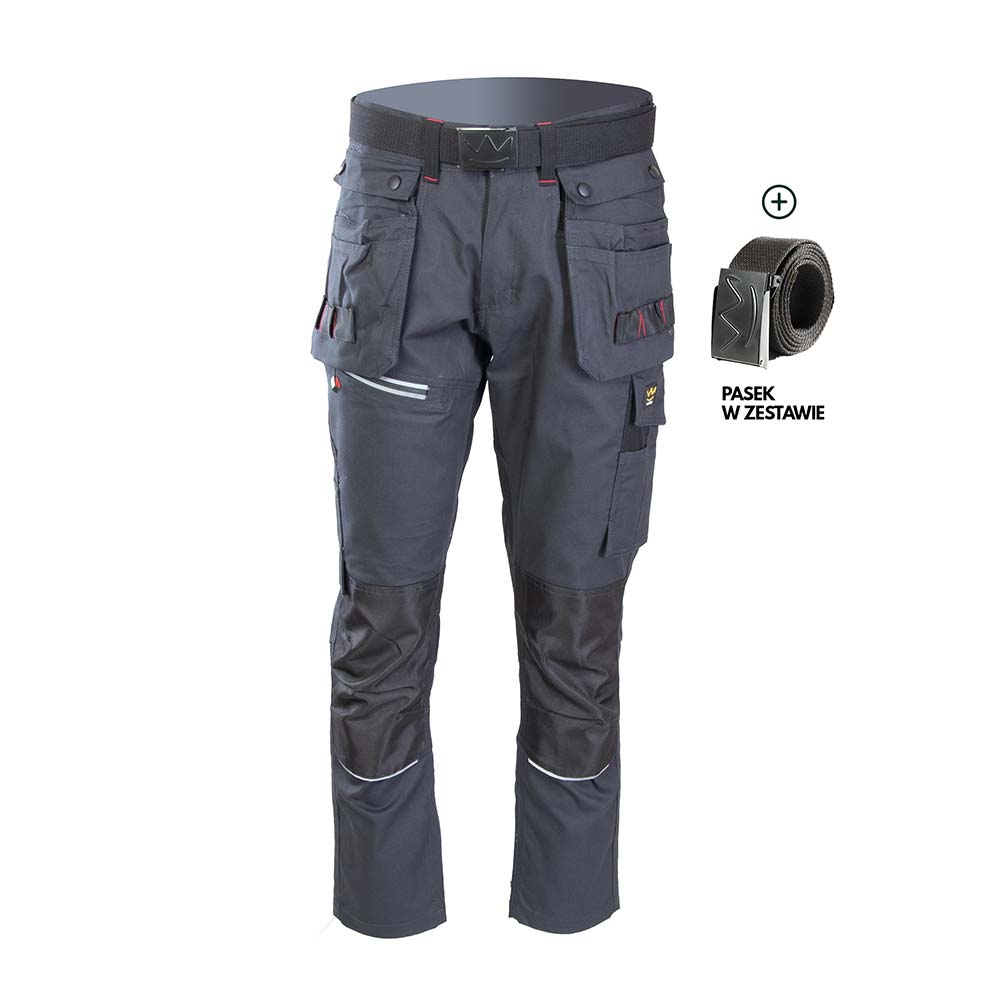Spodnie robocze na pas Polstar PRO GRAFIT - rozmiar 50