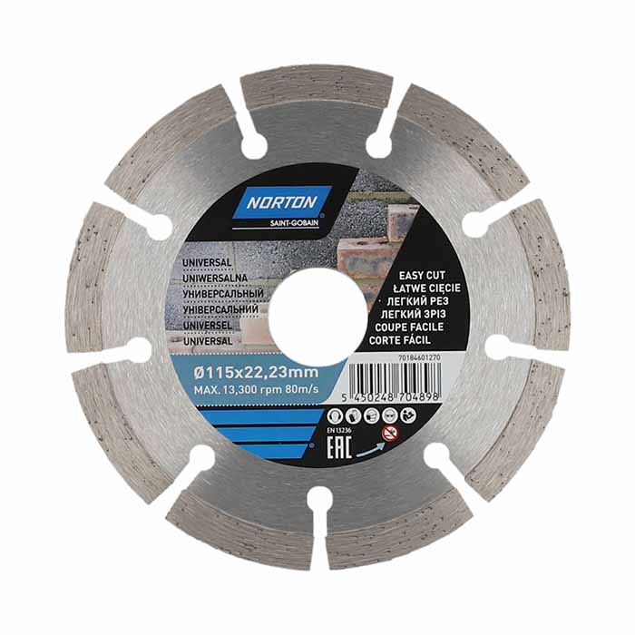 Tarcza diamentowa 115x22.2mm segmentowa Norton CEE