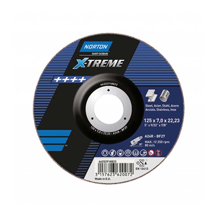 Tarcza do metalu 125x7.0mm Norton X-TREME A24S