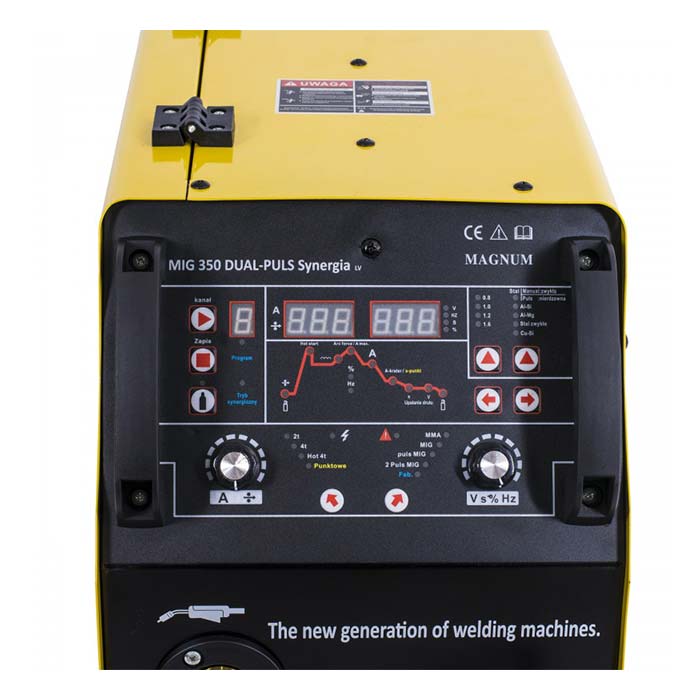 Spawarka inwertorowa MIG/MAG Magnum MIG 350 DUAL PULS SYNERGIA + MMA [400V]
