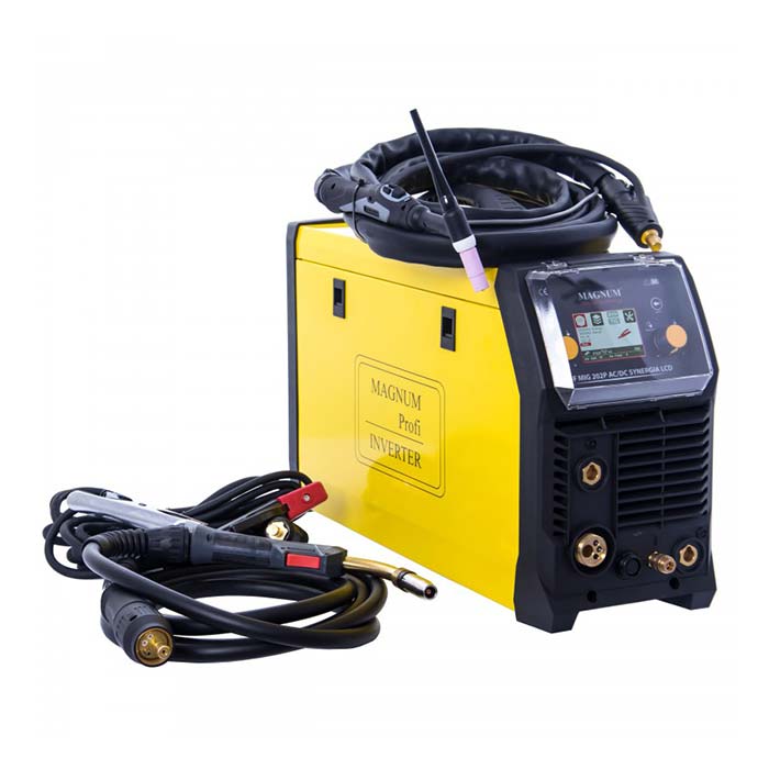 Spawarka inwertorowa TIG Magnum THF 202 LCD AC/DC SYNERGIA + MIG [230V]
