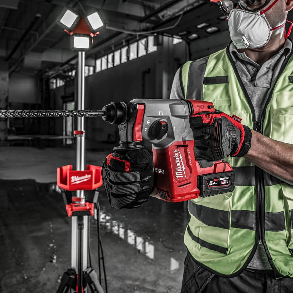 Młotowiertarka SDS-PLUS Milwaukee M18 BLH-502X AKU 18V (2x5.0 Ah) -  4933479426