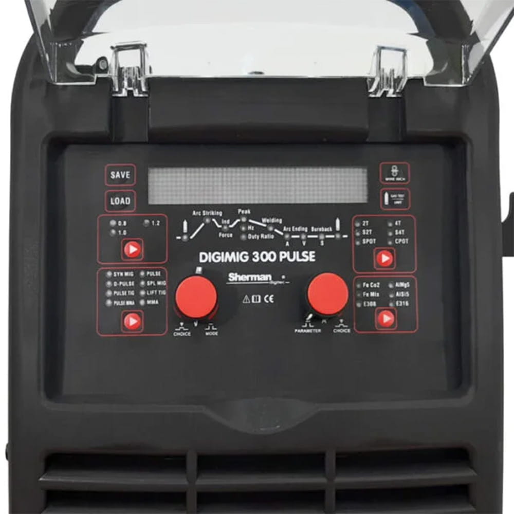Spawarka inwertorowa MIG/MAG Sherman DIGIMIG 300 PULSE + MMA/TIG LIFT [400V]