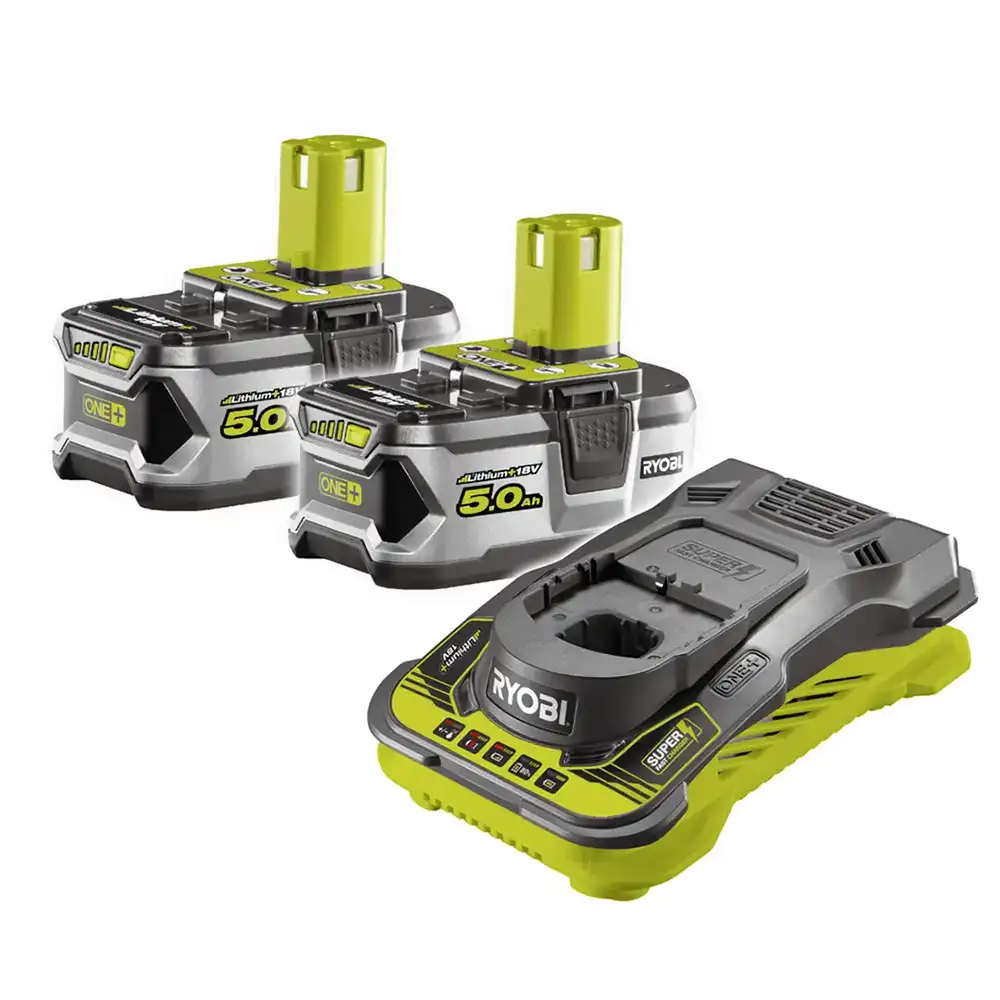 Zestaw zasilający Ryobi RC18150-250 akumulator 18V Lithium+ (2x 5.0 Ah) + Ładowarka - 5133004422