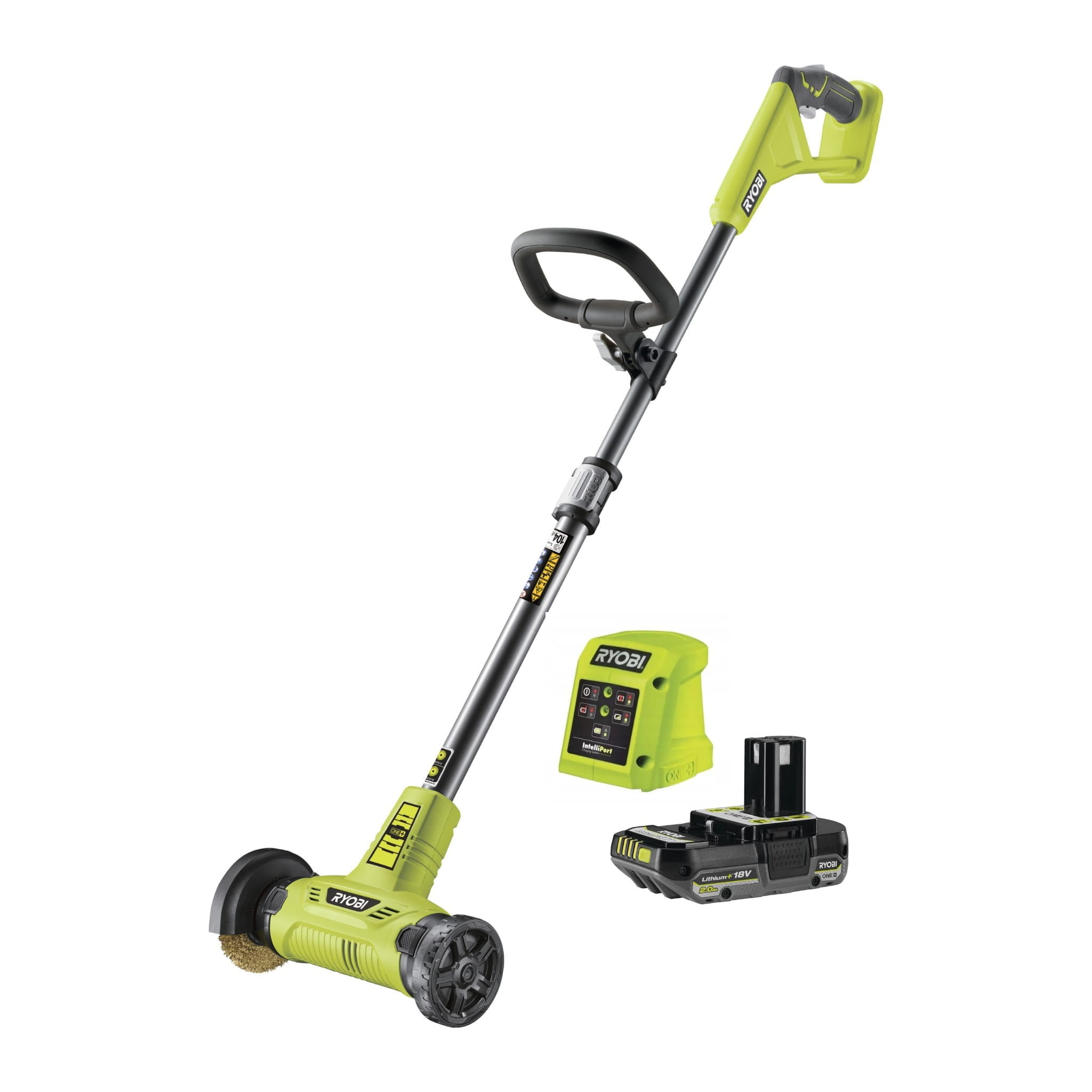 Urządzenie do czyszczenia tarasów z drucianą szczotką 18 V Ryobi RY18PCA-120 z aku i ładowarką.jpg