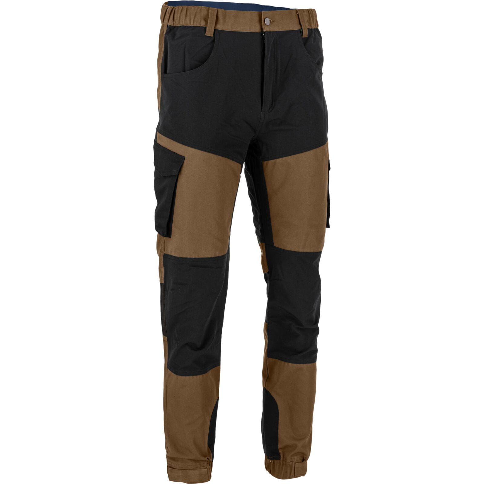 Spodnie z elementami stretch brązowo-czarne Lahti Pro L40557,10.jpg