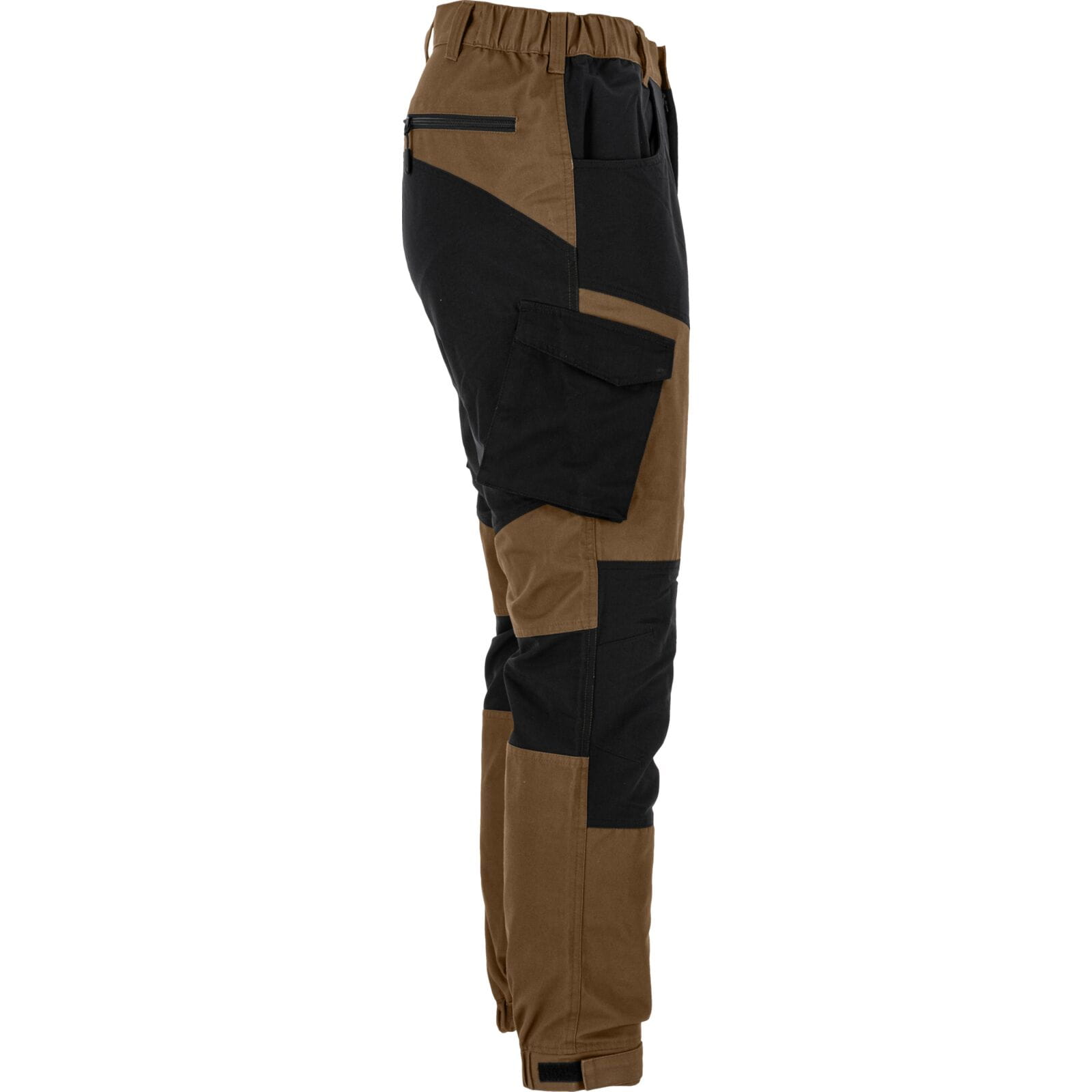 Spodnie z elementami stretch brązowo-czarne Lahti Pro L40557,8.jpg